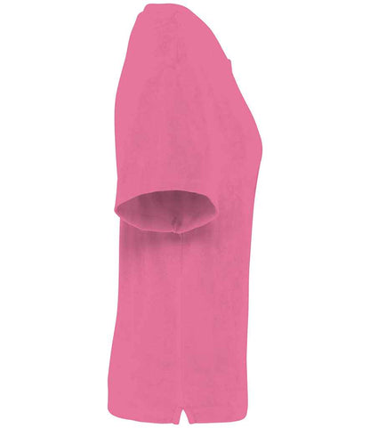 native spirit native spirit ladies terry towel t-shirt - candy rose (ns328)