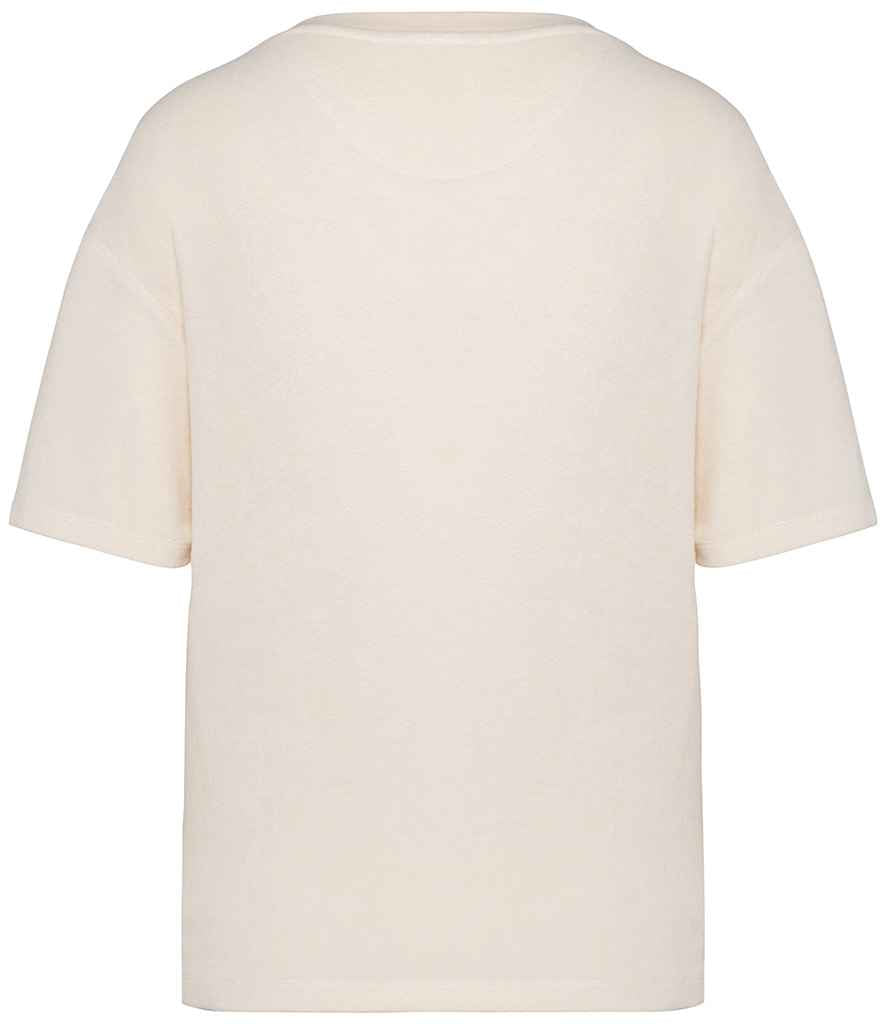 native spirit native spirit ladies terry towel t-shirt - ivory (ns328)