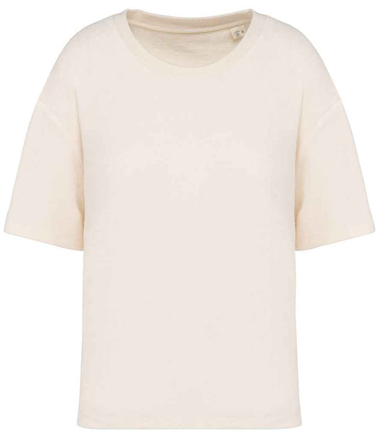 native spirit native spirit ladies terry towel t-shirt - ivory (ns328)