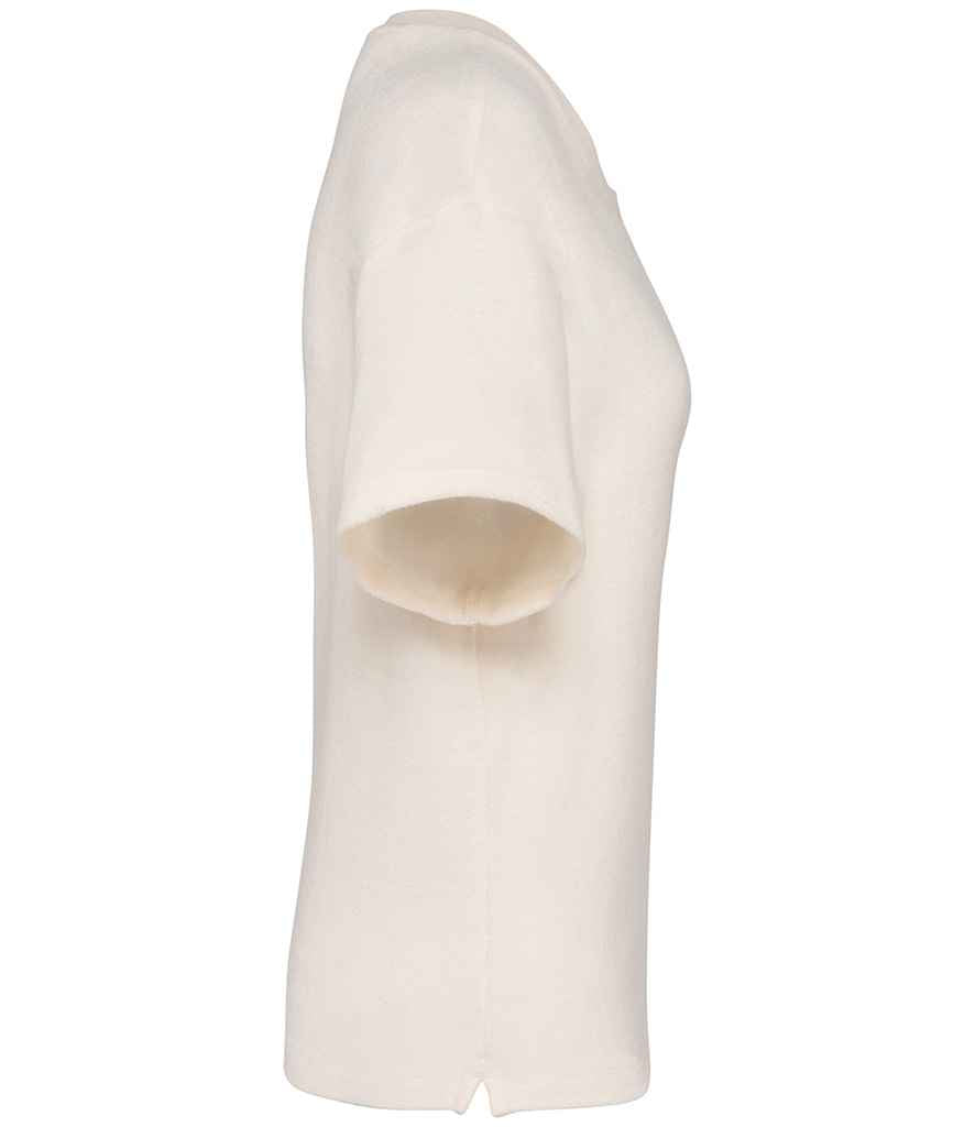 native spirit native spirit ladies terry towel t-shirt - ivory (ns328)