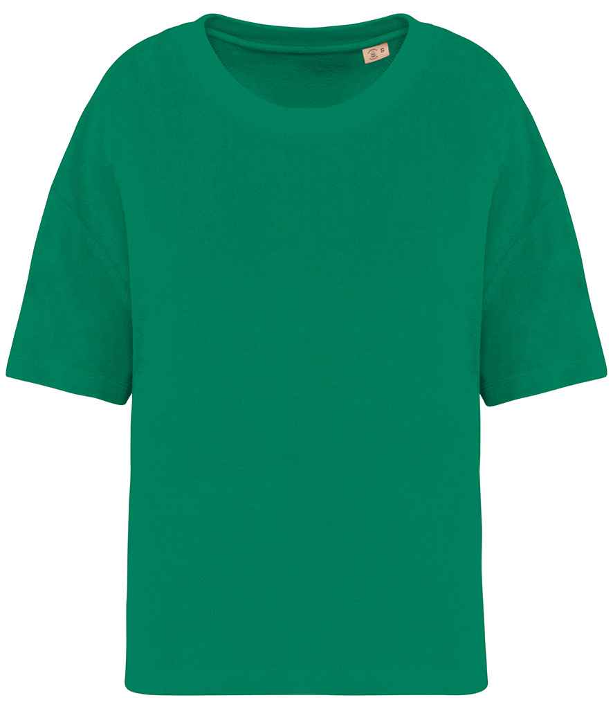 native spirit native spirit ladies terry towel t-shirt - malachite green (ns328)