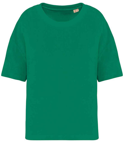 native spirit native spirit ladies terry towel t-shirt - malachite green (ns328)