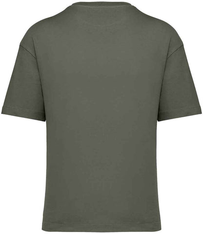 native spirit native spirit oversized t-shirt - organic khaki (ns332)