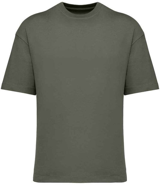 native spirit native spirit oversized t-shirt - organic khaki (ns332)