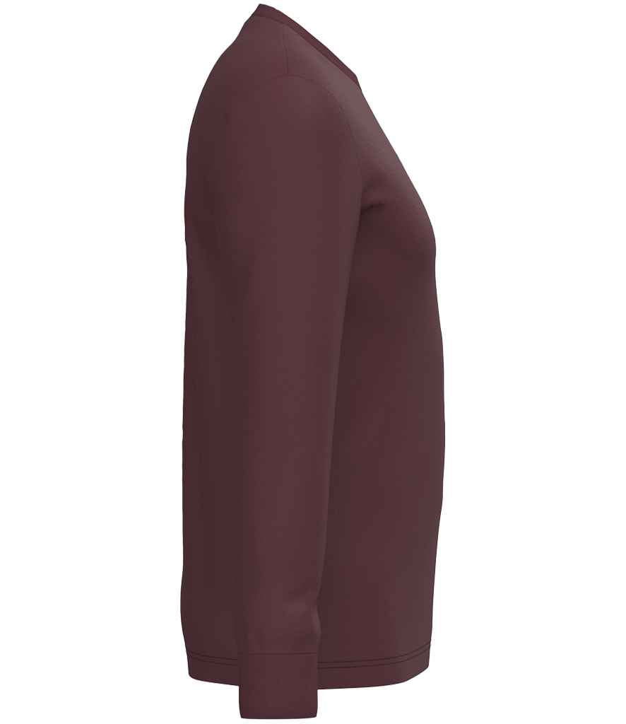 native spirit native spirit unisex crew necklong sleeve t-shirt - dark cherry (ns333)