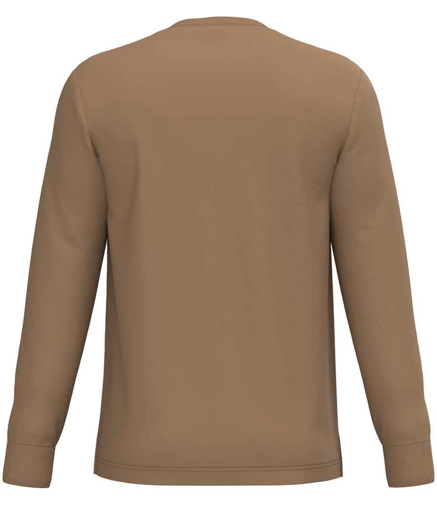 native spirit native spirit unisex crew necklong sleeve t-shirt - dark camel (ns333)