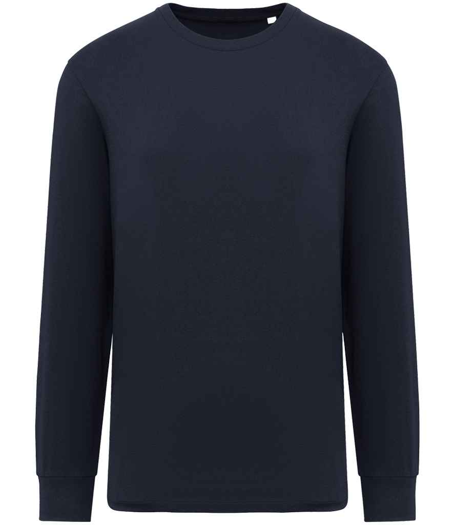 native spirit native spirit unisex crew necklong sleeve t-shirt - navy (ns333)