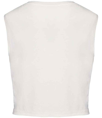 native spirit native spirit ladies cropped tank top - washed ivory (ns342)