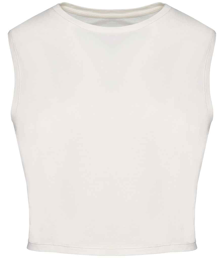 native spirit native spirit ladies cropped tank top - washed ivory (ns342)