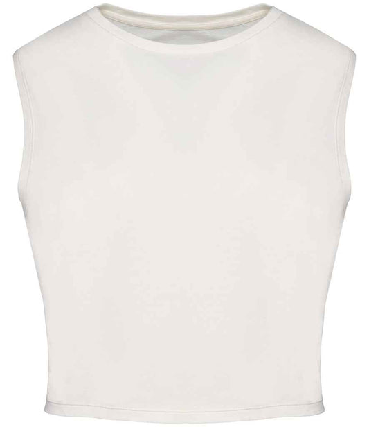 native spirit native spirit ladies cropped tank top - washed ivory (ns342)