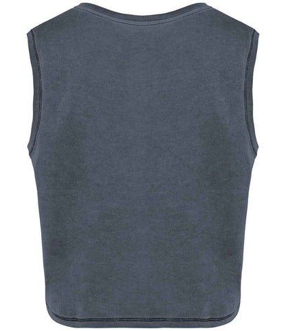 native spirit native spirit ladies cropped tank top - washed mineral grey (ns342)