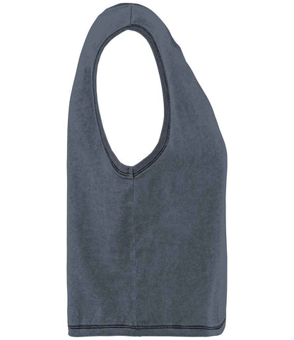 native spirit native spirit ladies cropped tank top - washed mineral grey (ns342)