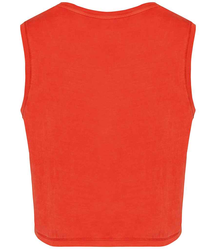 native spirit native spirit ladies cropped tank top - washed paprika (ns342)