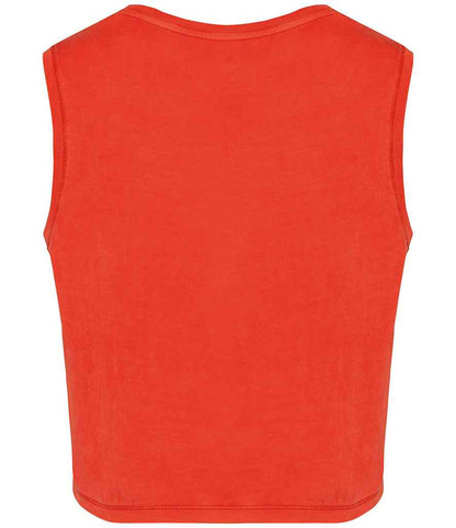 native spirit native spirit ladies cropped tank top - washed paprika (ns342)