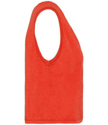 native spirit native spirit ladies cropped tank top - washed paprika (ns342)