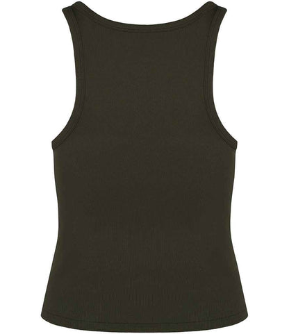native spirit native spirit ladies ribbed tank top - organic khaki (ns344)