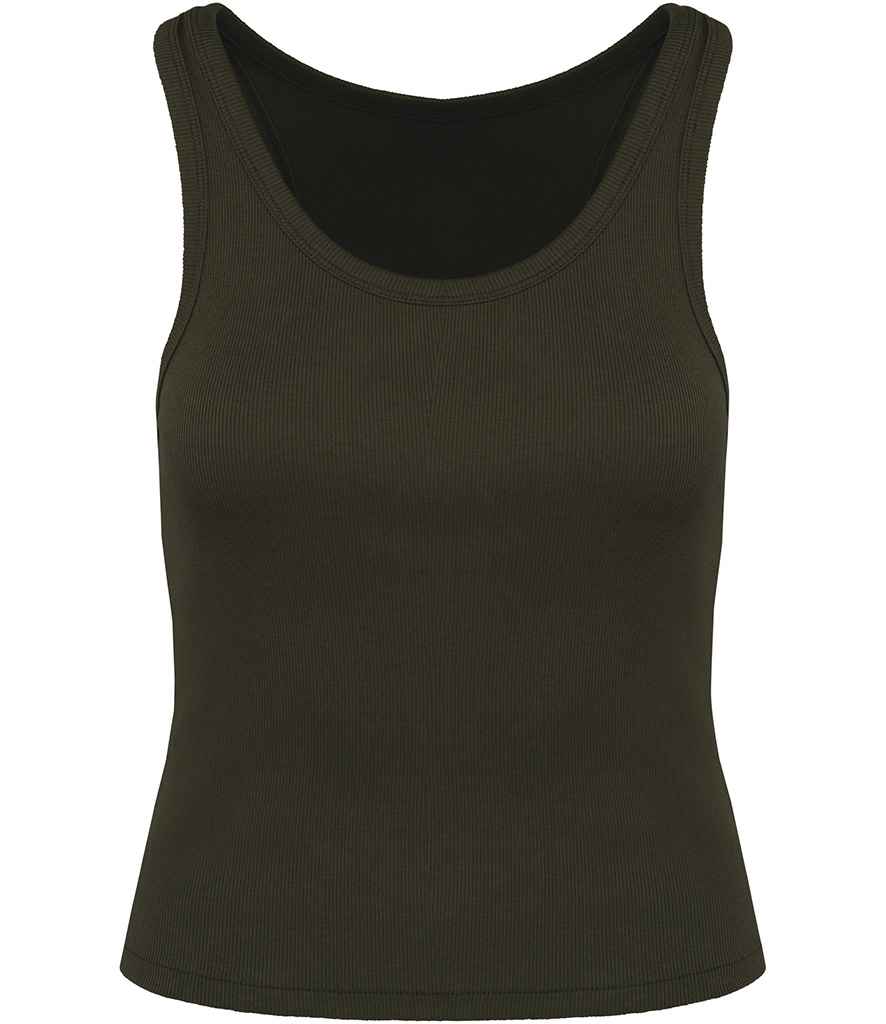 native spirit native spirit ladies ribbed tank top - organic khaki (ns344)
