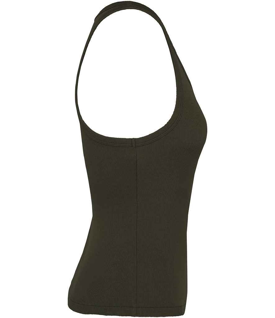 native spirit native spirit ladies ribbed tank top - organic khaki (ns344)