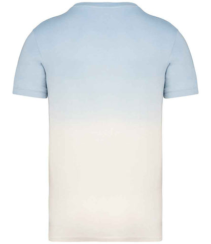 native spirit native spirit unisex dip dye t-shirt - dip dye aquamarine (ns345)