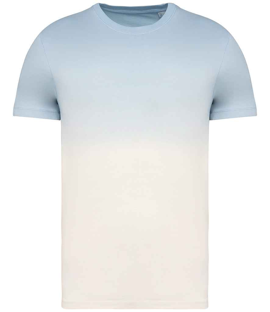 native spirit native spirit unisex dip dye t-shirt - dip dye aquamarine (ns345)