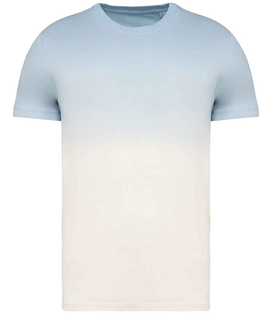 native spirit native spirit unisex dip dye t-shirt - dip dye aquamarine (ns345)