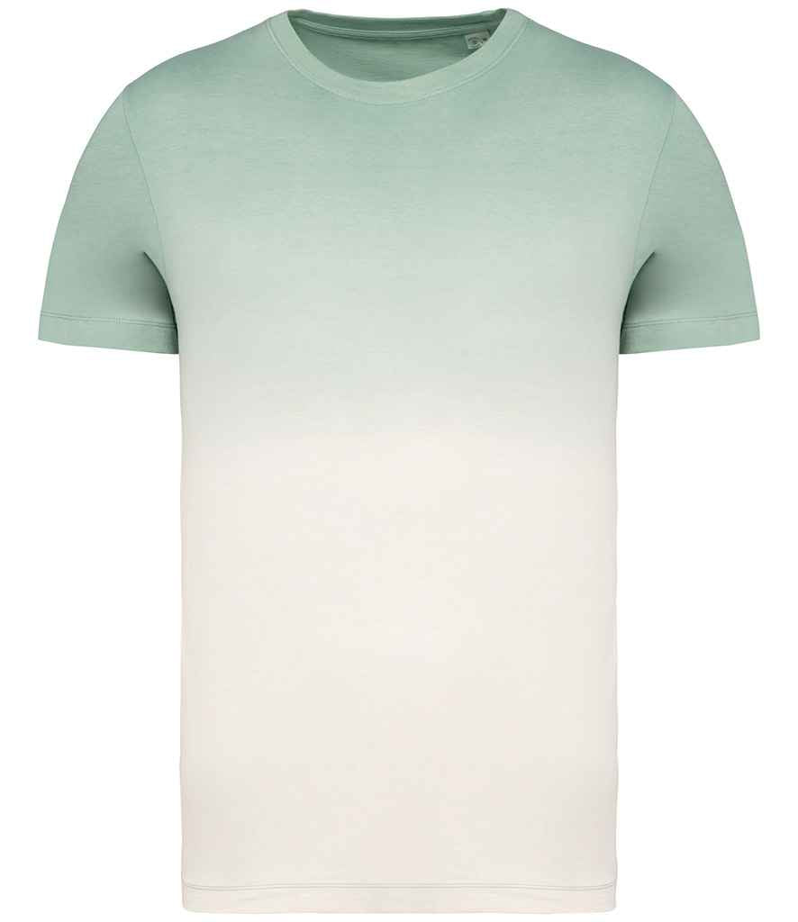 native spirit native spirit unisex dip dye t-shirt - dip dye jade green (ns345)