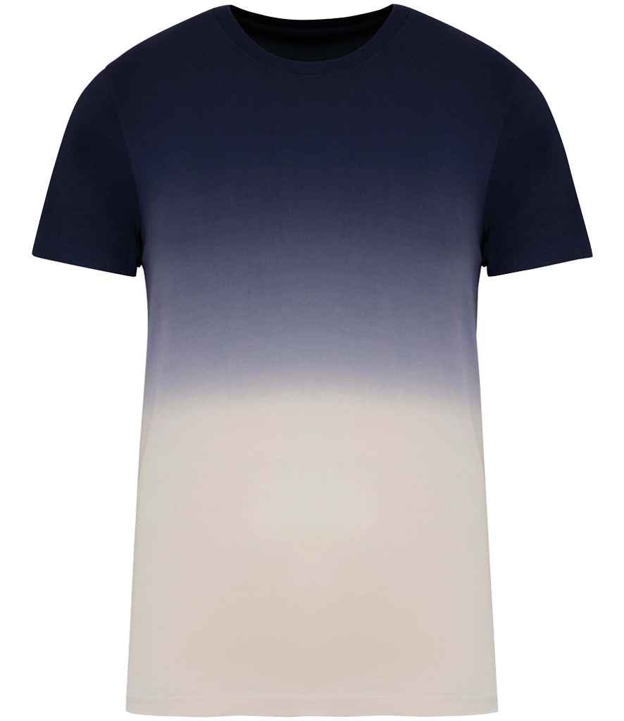native spirit native spirit unisex dip dye t-shirt - dip dye navy (ns345)