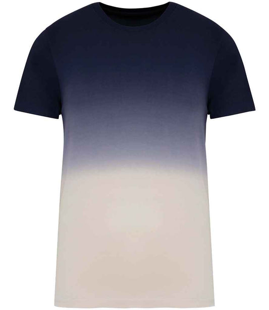native spirit native spirit unisex dip dye t-shirt - dip dye navy (ns345)