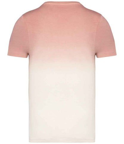 native spirit native spirit unisex dip dye t-shirt - dip dye petal rose (ns345)