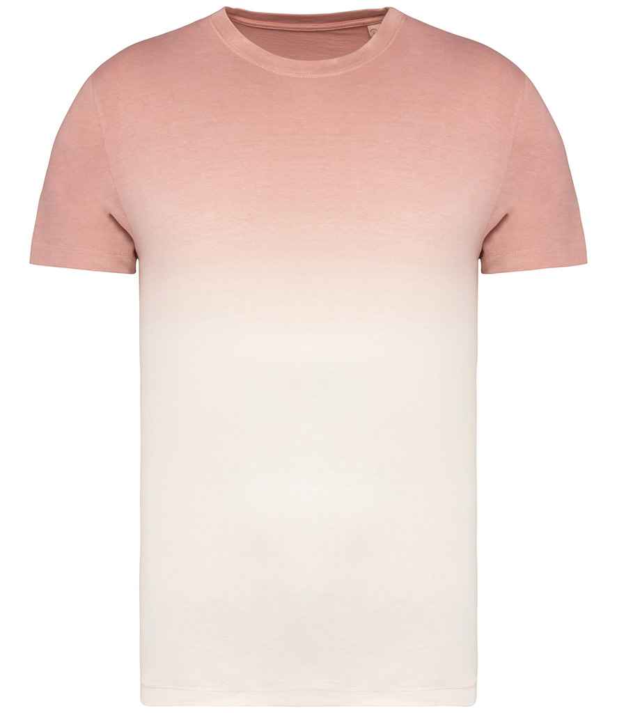 native spirit native spirit unisex dip dye t-shirt - dip dye petal rose (ns345)