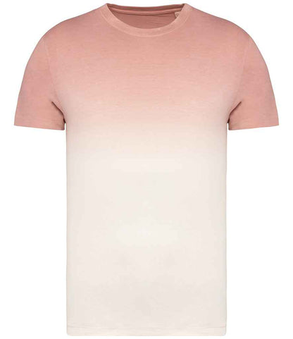 native spirit native spirit unisex dip dye t-shirt - dip dye petal rose (ns345)