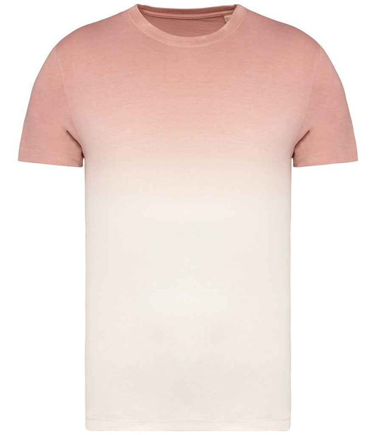 native spirit native spirit unisex dip dye t-shirt - dip dye petal rose (ns345)