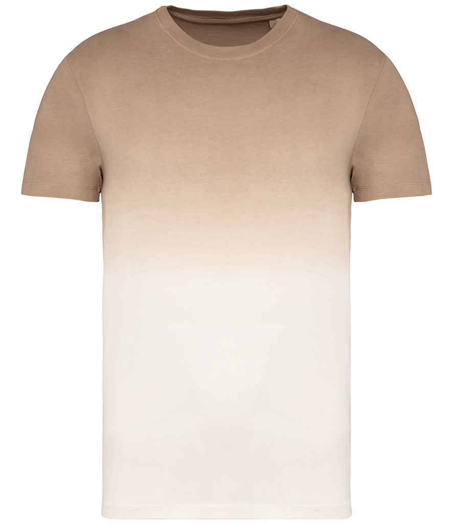 native spirit native spirit unisex dip dye t-shirt - dip dye wet sand (ns345)