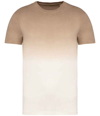 native spirit native spirit unisex dip dye t-shirt - dip dye wet sand (ns345)