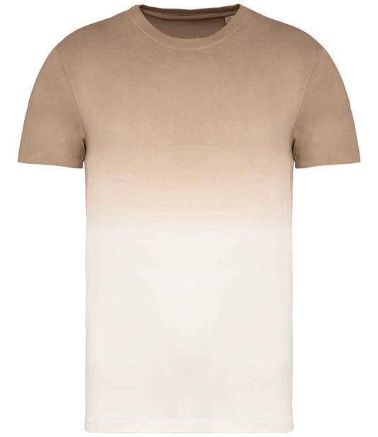 native spirit native spirit unisex dip dye t-shirt - dip dye wet sand (ns345)