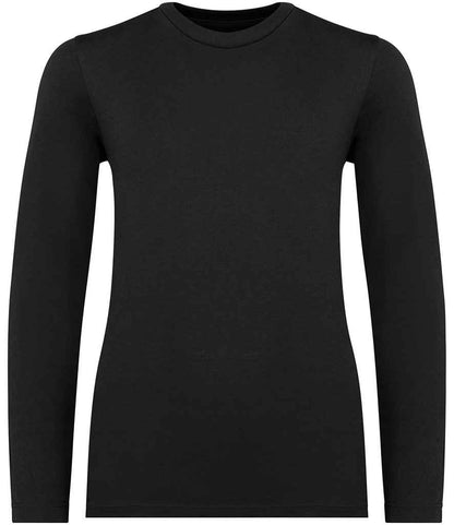 native spirit native spirit kids long sleeve t-shirt - black (ns346)