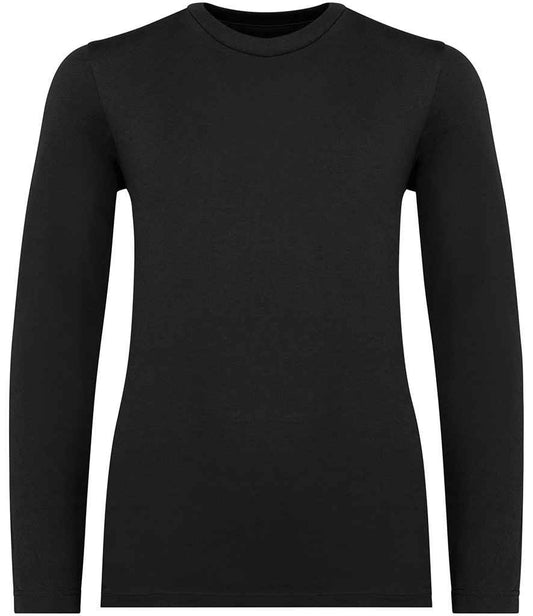 native spirit native spirit kids long sleeve t-shirt - black (ns346)