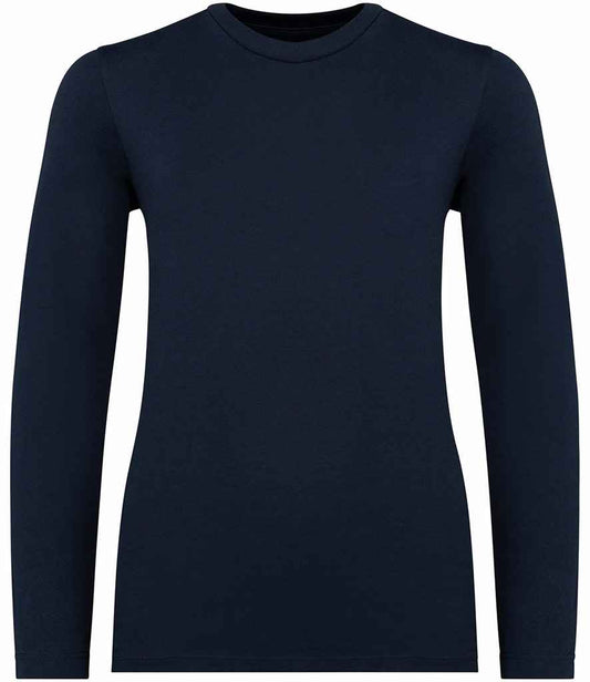 native spirit native spirit kids long sleeve t-shirt - navy (ns346)