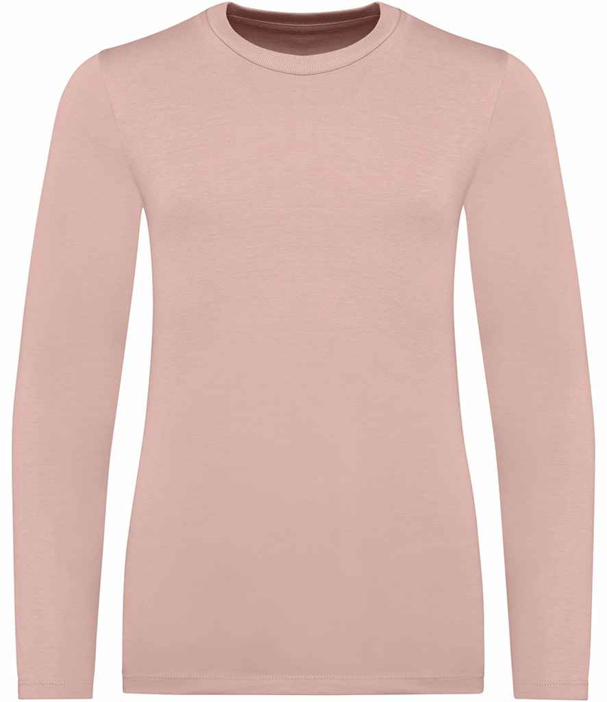 native spirit native spirit kids long sleeve t-shirt - petal rose (ns346)