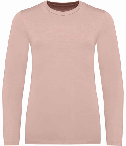 native spirit native spirit kids long sleeve t-shirt - petal rose (ns346)