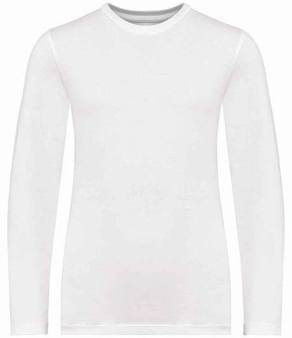 native spirit native spirit kids long sleeve t-shirt - white (ns346)