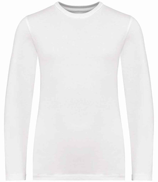 native spirit native spirit kids long sleeve t-shirt - white (ns346)