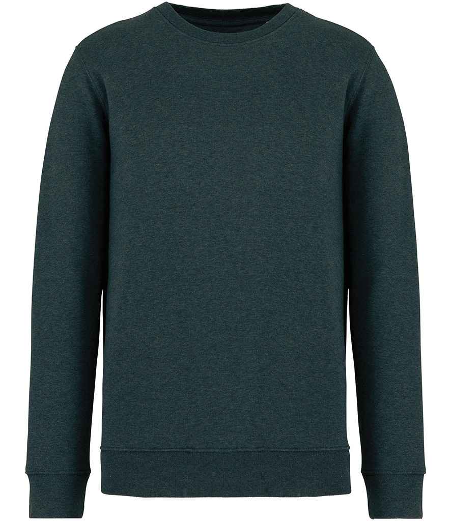 native spirit native spirit unisex crew neck sweatshirt - amazon green heather (ns400)