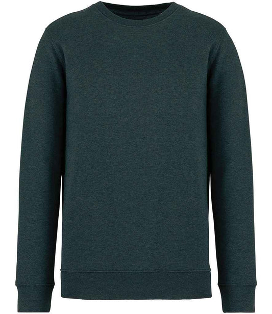 native spirit native spirit unisex crew neck sweatshirt - amazon green heather (ns400)