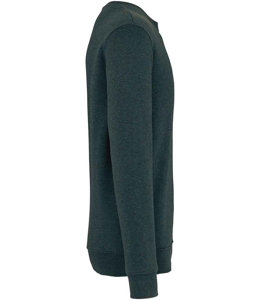 native spirit native spirit unisex crew neck sweatshirt - amazon green heather (ns400)
