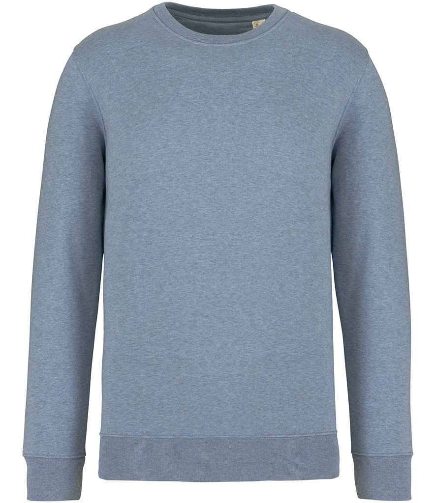 native spirit native spirit unisex crew neck sweatshirt - cool blue heather (ns400)