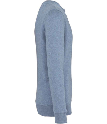native spirit native spirit unisex crew neck sweatshirt - cool blue heather (ns400)