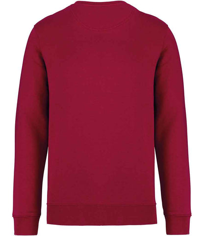 native spirit native spirit unisex crew neck sweatshirt - hibiscus red (ns400)