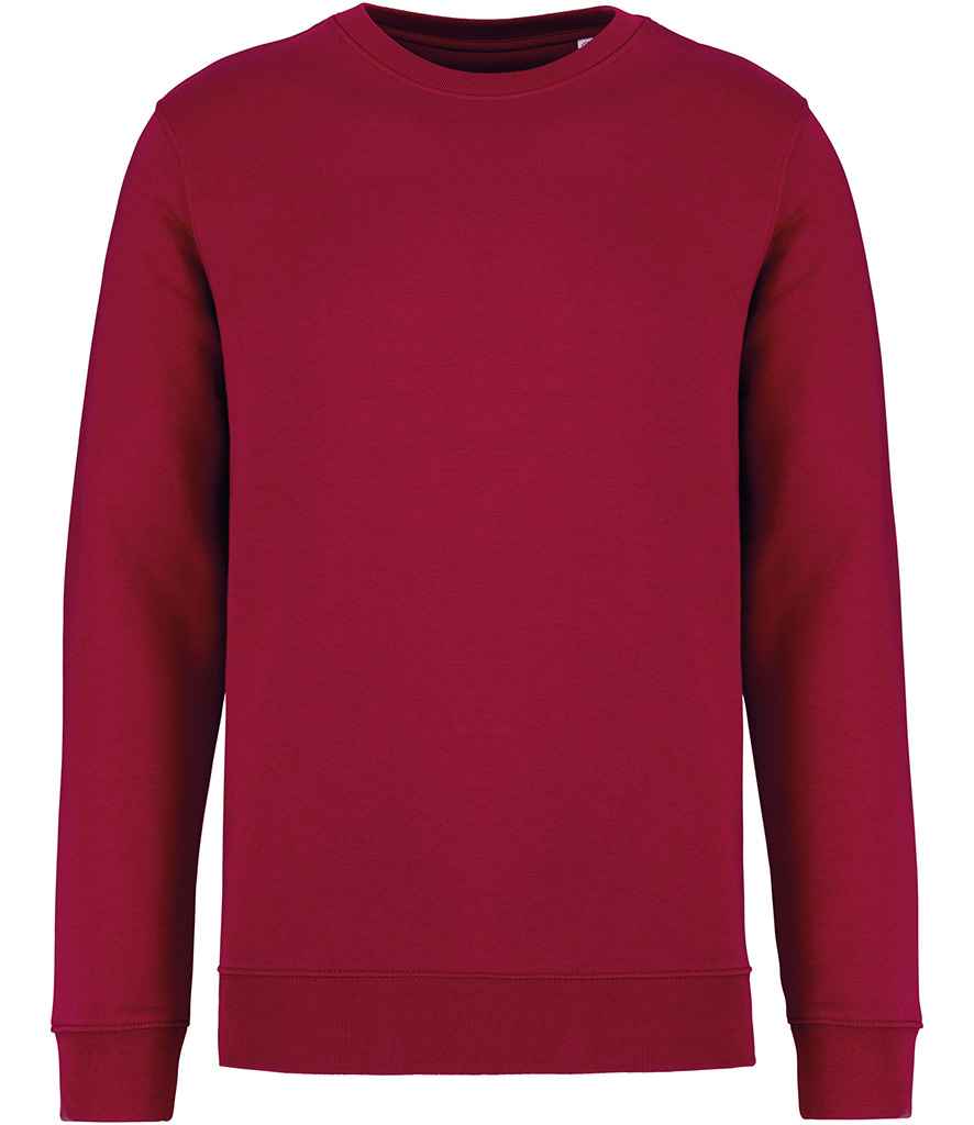 native spirit native spirit unisex crew neck sweatshirt - hibiscus red (ns400)