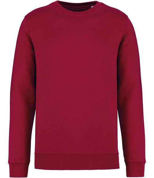 native spirit native spirit unisex crew neck sweatshirt - hibiscus red (ns400)